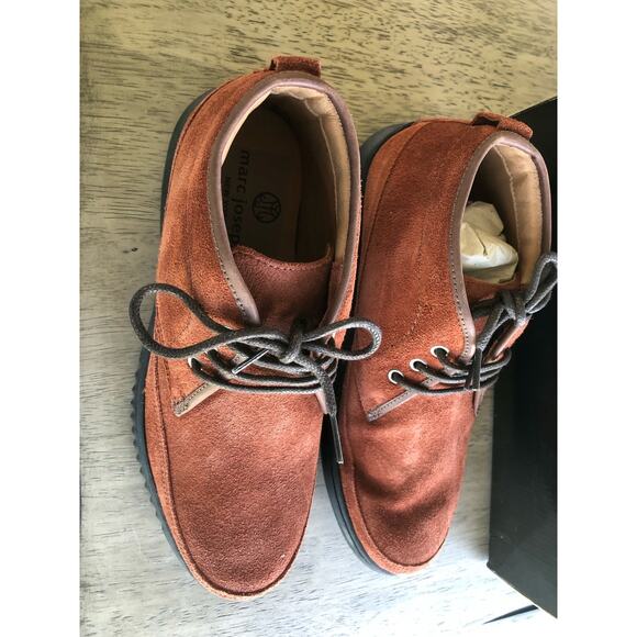 Marc Joseph New York Bridgeport Leather Chukka Sneaker in Rust Suede - 7 - Picture 3 of 7